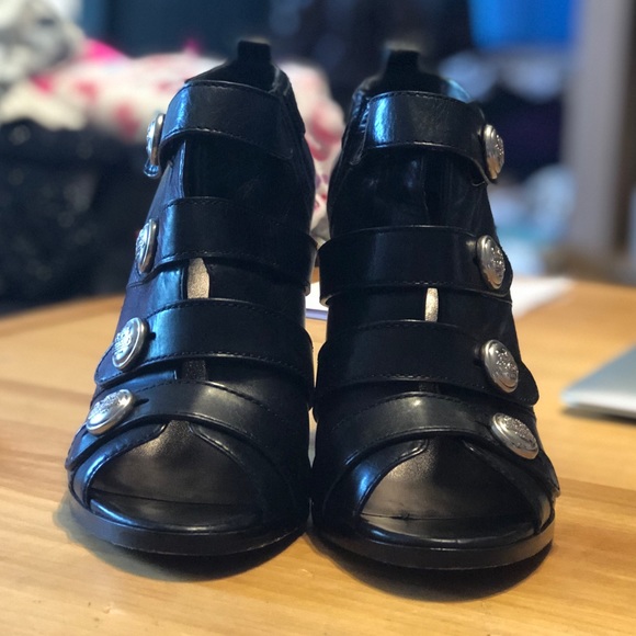 Coach Shoes - Coach Brandie Peep Toe Bootie Heels